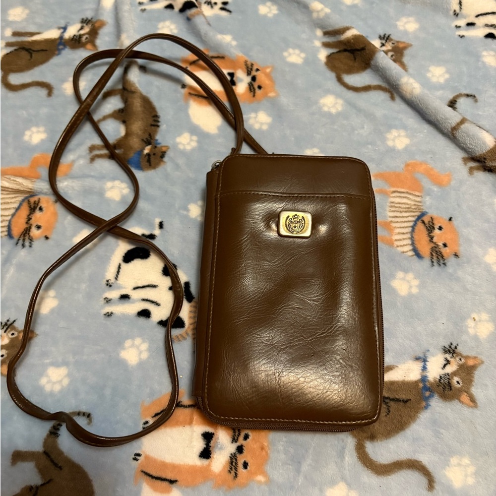 Brown Leather Crossbody Bag